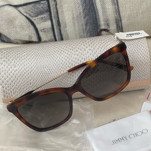 NWT⭐️JIMMY CHOO MACI/S SUNGLASSES W/CASE & CLOTH⭐️FULL-SET main image 8